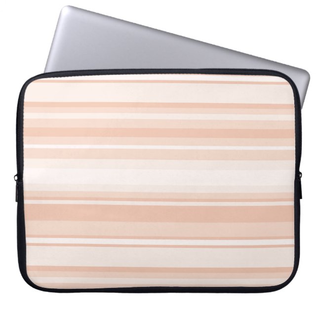 Peach rand laptop sleeve (Framsidan)