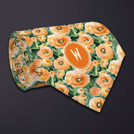 Peach Ranunculus Blommigt Slips