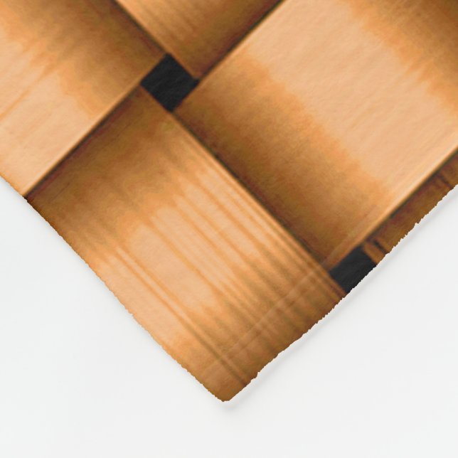 Peach Ribbon Fleece Blanket (Hörn)