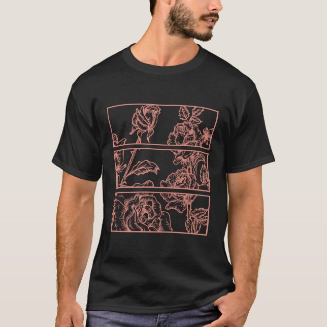 Peach Ro Aesthetic Soft Grunge Pastel Goth Punk T Shirt (Framsida)