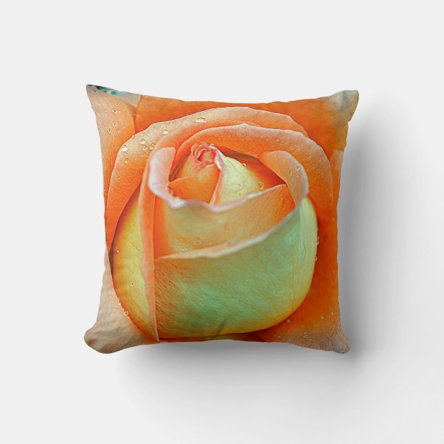 Peach Ro Bud Cushion Throw Kudde (Framsida)