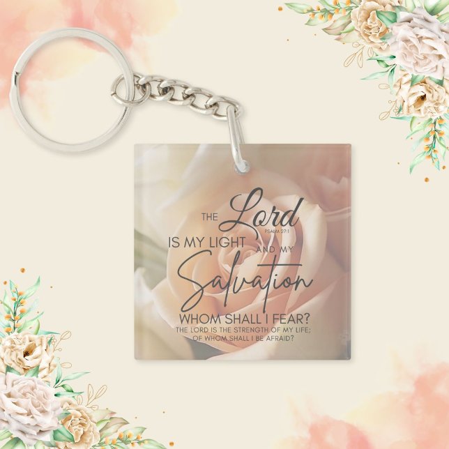 Peach Ro Encouragement Bible Verse Psalm 27:1 (Skapare uppladdad)