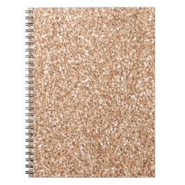 Peach Ro Guld  Glitter Glitz Anteckningsbok