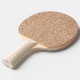 Peach Ro Guld Glitter Glitz Pingisracket