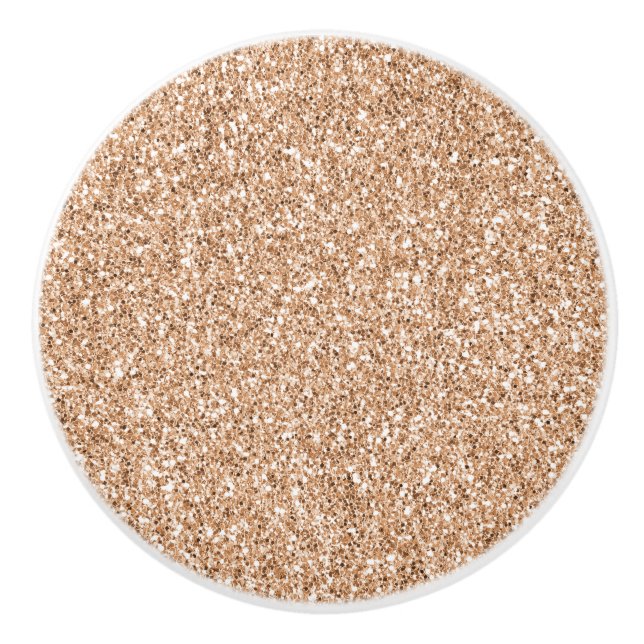 Peach Ro  Guld Glitter  Knopp (Framsidan)