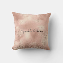 Peach Ro Guld Glitzy Glitter      Kudde
