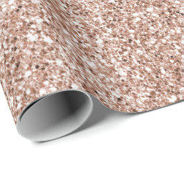 Peach Ro Guld Luxe Glitter  Presentpapper