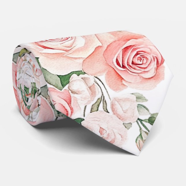 Peach  Ro Neck Tie Slips (Rullad)