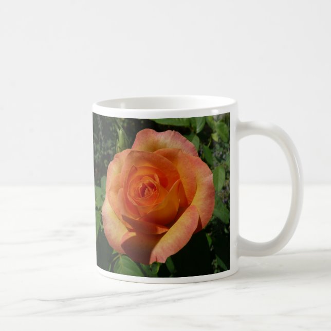Peach Ro Orange Floral Photography Kaffemugg (Höger)