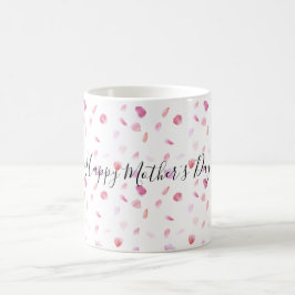 Peach Ro Petals - Rosa i vattenfärg Kaffemugg
