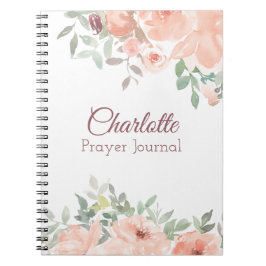 Peach Ro Prayer Journal Anteckningsbok