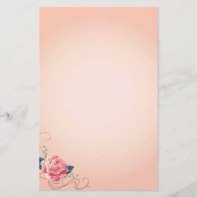 Peach Ro Stationary Brevpapper (Framsida)