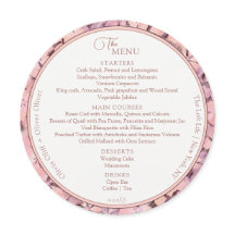 Peach Romantik Bröllop Circle