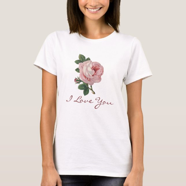 Peach Rosa Cabbage Ro Shirt T Shirt (Framsida)