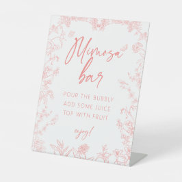 Peach Rosa Chinoiserie Mimosa Pub Möhippa