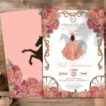Peach Rosa Dusty Ro Western Quinceañera