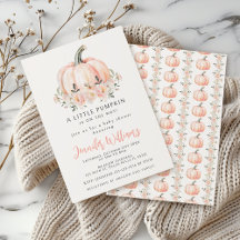 Peach rosa Little pumpkin flicka dusch