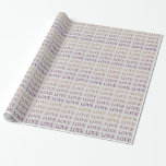 Peach Rosa Ombre Kärlek Presentpapper<br><div class="desc">Peach Rosa Ombre Kärlek inspiration ord art möhippa bröllop</div>