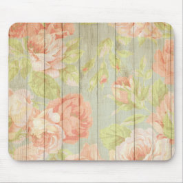 Peach Rose Pattern Country Fence Musmatta
