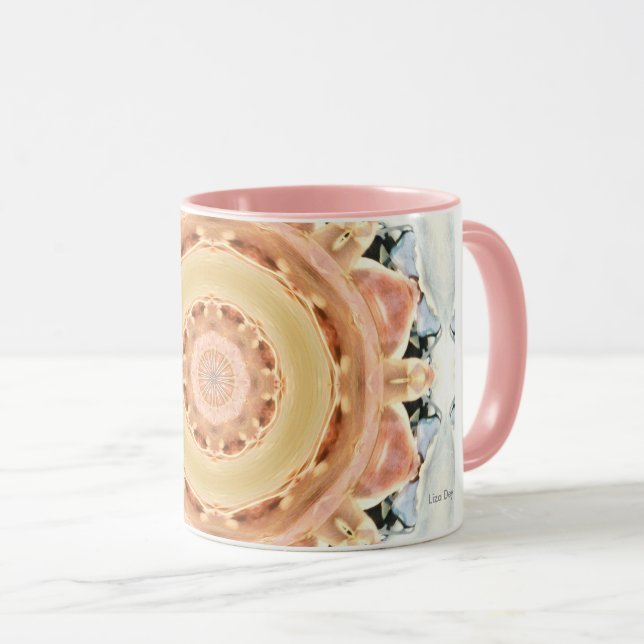 Peach Rosette Mugg (Framsida höger)