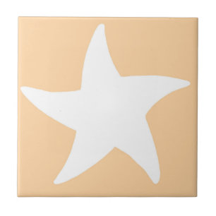 Peach Sea Star Kakelplatta