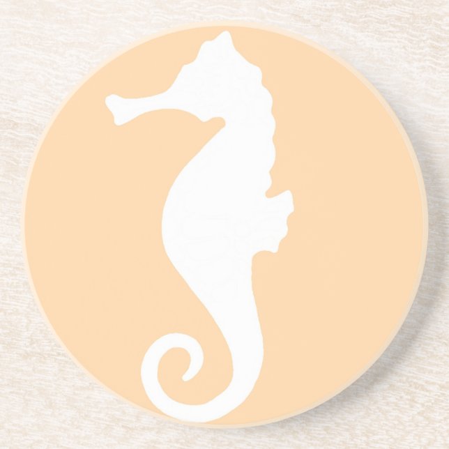 Peach Seahorse Underlägg (Framsidan)