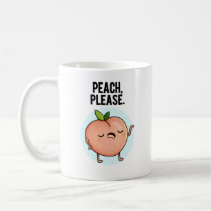 Peach Snälla, Funny Fruit Pun Kaffemugg