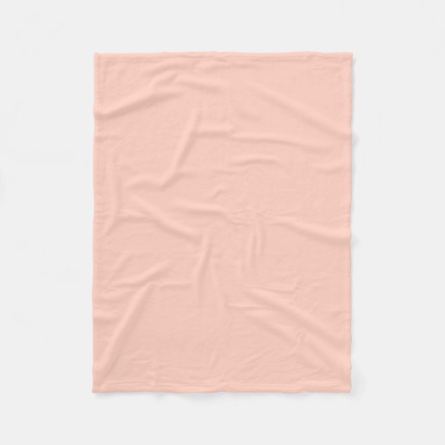 Peach Solid Färg Fleecefilt (Framsidan)