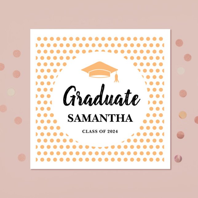 Peach Studenten Pappersservett (Skapare uppladdad)