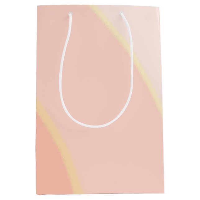 Peach Swirls Gift Bag (Framsidan)