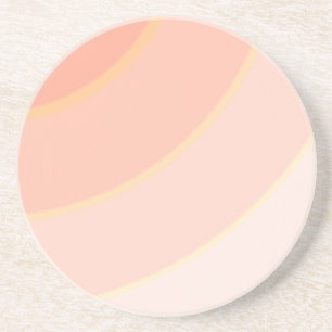 Peach Swirls Sandstone Underlägg