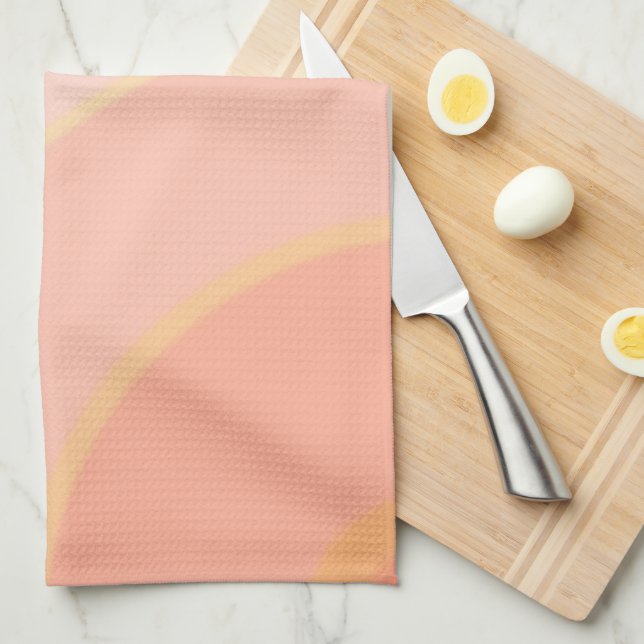 Peach Swirls Tea Towels Kökshandduk (Vikt i Fjärdedel)