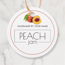 Peach Sylt Anpassningsbar Product Label-Märkre Gåvor Etiketter