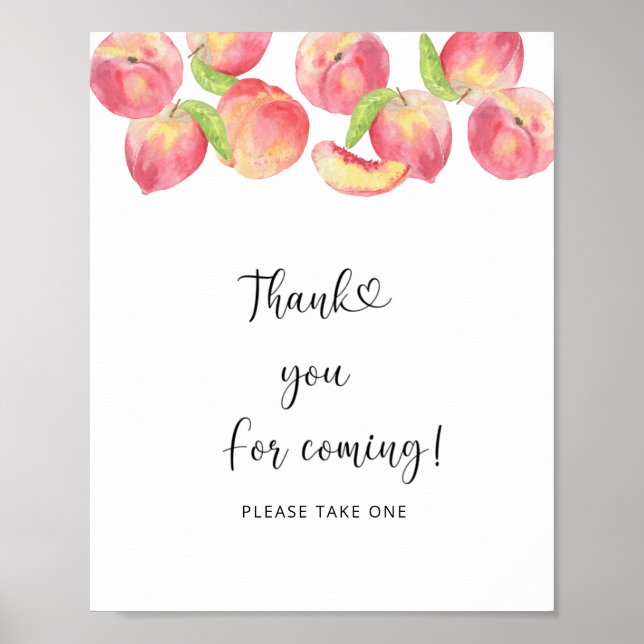 Peach \ Tack för att du Poster (Framsidan)