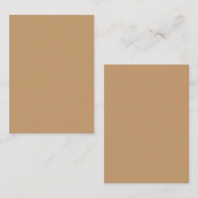 Peach Tan Color Block | Soft Wedding Design (Fram/baksida)