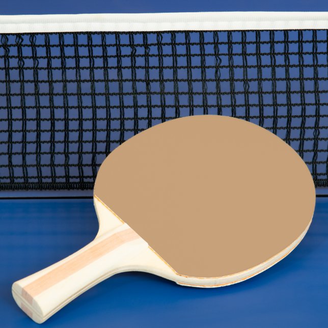 Peach Tan Färg Block | Mjuk Bröllop-design Pingisracket (Insitu)
