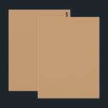 Peach Tan Färg Block | Mjuk Bröllop-design Vykort<br><div class="desc">Mjuk muterad utformning av block tan färg - perfekt för inbjudan, möhippor och varma moderna händelser i elegant bröllop. Fira kärlek med tidlös enkelhet med hjälp av denna Warm Muted Peach Tan Färg Block design, perfekt för bröllop och romantiska händelser. Med en mjuk, sol-tvättat peachy-tan-ton framkallar den här minimala bakgrunden...</div>