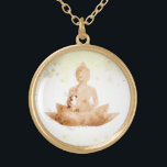 *~* Peach Terra AP33 Buddha Botanical Blommigt Lot Guldpläterat Halsband<br><div class="desc">(sök-ID AP33 för liknande utformningar) Enkel och minimal Abstrakt Boho Zen Watercolor mjuk med GULD-områden. Det finns alternativ i form och metall som placerar färg i Silver Plate och Guld Plate. * Energetiskt utökad bohemisk botanisk trädgård / Bouquet-Blommigt / Pastel Modern Popular mjukt Colorful Zen Artistic Buddha / Buddhism med...</div>