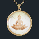 *~* Peach Terra AP33 Buddha Botanical Blommigt Lot Guldpläterat Halsband<br><div class="desc">(sök-ID AP33 för liknande utformningar) Enkel och minimal Abstrakt Boho Zen Watercolor mjuk med GULD-områden. Det finns alternativ i form och metall som placerar färg i Silver Plate och Guld Plate. * Energetiskt utökad bohemisk botanisk trädgård / Bouquet-Blommigt / Pastel Modern Popular mjukt Colorful Zen Artistic Buddha / Buddhism med...</div>