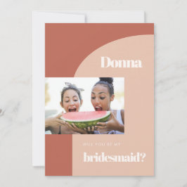 Peach terracotta arch Bridesmaid frieri foto