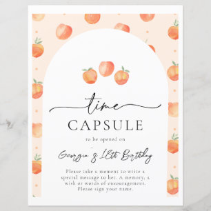 Peach Time Capsule-tecken Peach Party-tecken