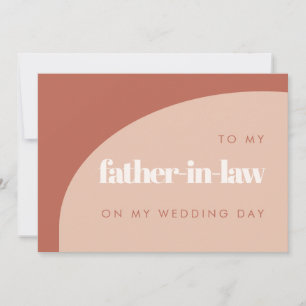 Peach to my far in law on my bröllopsdag card