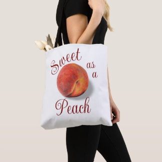 Peach Tote Bag Tygkasse