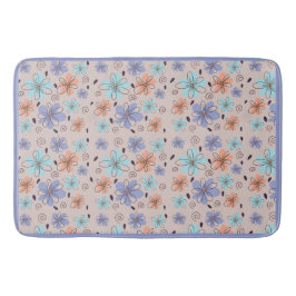 Peach-trädgården blommigt vår mönster badrumsmatta