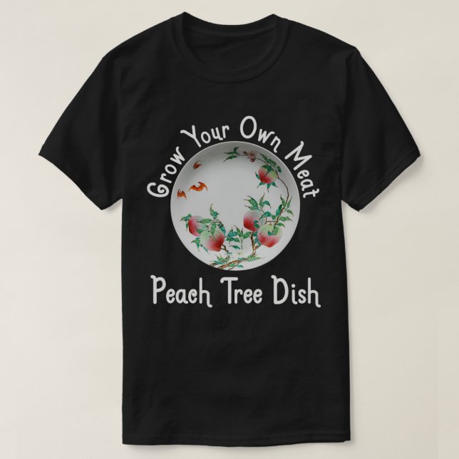 Peach Tree Dish  T Shirt (Design framsida)