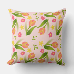 Peach Tulips Kudde