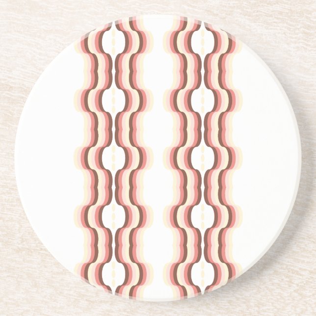 Peach Wave Symmetry Underlägg (Framsidan)