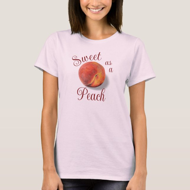 Peach Womens Toppar T Shirt (Framsida)