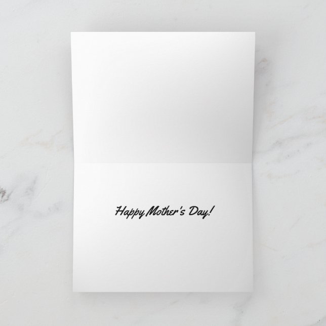 Peacher Kitten Lycklig Mors dag Kort (Inuti)