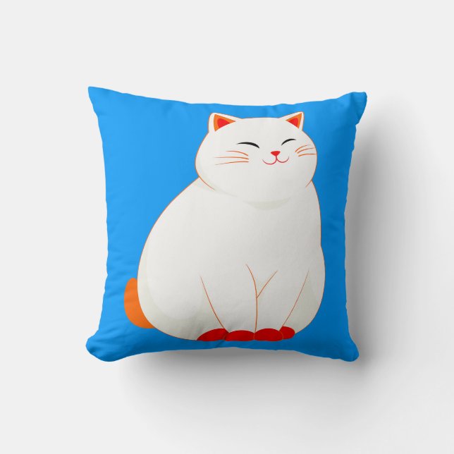 Peaches, det leende katten kudde (Framsida)